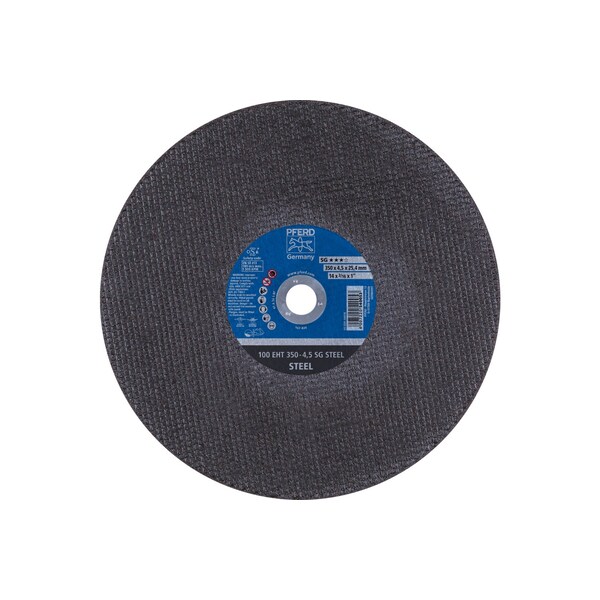 Pferd Large Diameter Cut-off Wheel, Type 1, 14 in Dia, 3/16 in Thick, 1 in Arbor Hole Size, 24 Grit 64018 - main